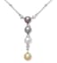 18K WHITE GOLD, PEARL, DIAMOND NECKLACE