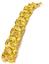 FOLIAGE-SHAPED YELLOW GOLD AND DIAMOND BRACELET