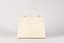 HERMES KELLY 28
WHITE BELUGA WHALE LEATHER WITH GILT METAL HARDWARE CIRCA 1972 **