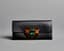 PRADA BLACK WALLET IN SAFFIANO LEATHER WITH DECORATIVE CRYSTAL EMBELLISHED CLASP, 2009