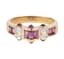 18K GOLD, RUBIES AND DIAMONDS RING
