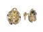 18K YELLOW GOLD CITRINE, PERIDOT, AMETHYST, TOURMALINE EARCLIPS
