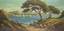 French School, XX century
View of Cote d’Azur