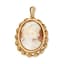 18K YELLOW GOLD CAMEO PENDANT