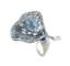 Titanium and aquamarine ring
Ring in titanium and white gold set with about 7 carats of diamonds and a 16-carat aquamarine.. Contemporary work.. Weig...