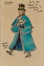 ALEXANDRE BENOIS (1870-1960)
Costume design for a Lackey for the ballet 'Petrushka' by Igor Stravinsky at Covent Garden in 1957