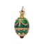 SET OF THREE ‘EASTER EGGS’ SILVER-GILT ENAMEL AND ZIRCON PENDANTS