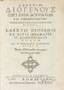 DIOGENES LAERTIUS, De vitis dogmatis et apophthegmatis eorum qui in philosophia claruerunt libri 10, 1594