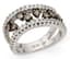18K WHITE GOLD AND DIAMOND OPENWORK RING