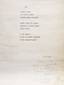 Henri SAPGUIR (1928 - 1999) The poem "Chu!", Typewritten with a dedicatory signature in pencil to Kira Sapguir.