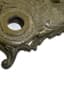 PRANCING HORSE INKWELL, EARLY 20TH CENTURY
on a rounded base decorated with a plant arabesque and a shell, the glass inkwells are octagonal in shape with a cylindrical base, the lids decorated with an open flower