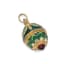 SET OF THREE ‘EASTER EGGS’ SILVER-GILT ENAMEL AND ZIRCON PENDANTS