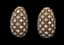 YELLOW GOLD AND DIAMOND (approx 9ct) EARRINGS, 1950S