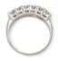 SILVER AND ZIRCONIUM RING