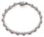 18K WHITE GOLD, DIAMOND AND RUBY BRACELET