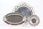 SET OF THREE SILVER SERVING TRAYS