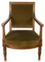 JACOB-DESMALTER
FAUTEUIL EN BOIS ET PLACAGE D’ACAJOU, DEBUT 19EME SIECLE