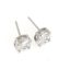 CLOUS D’OREILLES EN OR BLANC 18K ET DIAMANTS (AVEC CERTIFICAT)
