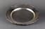 ROUND RUSSIAN SILVER PLATE WITH RIBBONS DECORATION