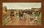 SERGEY SEMYONOVICH VOROSHILOV (1865 - AFTER 1911)
Russian wedding. A wedding procession in troikas passing through the village.