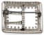 PLATINUM, GOLD AND DIAMONDS BROOCH - BELT BUCKLE