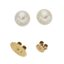 BOUCLES D’OREILLES EN OR JAUNE 18K ET PERLES