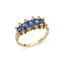 ‘JARRETIERE’ 18K YELLOW GOLD, SAPPHIRE, DIAMOND RING, circa 1900