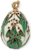 SET OF FOUR 'EASTER EGGS' SILVER-GILT ENAMEL PENDANTS