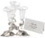 BELFIORE STERLING SILVER AND CRYSTAL VASE