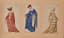 ALEXANDRE BENOIS (1870-1960)
A set of three costume designs for Ladies on a Hunt [Dame à la Chasse] for L'Impératrice aux Rochers. Un miracle de Notre-Dame (1927)