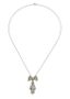 ART DECO PLATINUM DIAMOND AND PEARL NECKLACE, CIRCA 1910-15