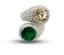 DIAMOND AND 8.986CT EMERALD RING (WITH CERTIFICATE)