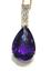 AMETHYST AND DIAMOND PENDANT