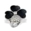 VAN CLEEF AND ARPELS ‘COSMOS’ 18K WHITE GOLD, BLACK ONYX, AND DIAMOND RING