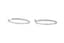CARTIER WHITE GOLD AND DIAMOND HOOP EARRINGS