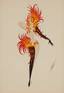 Romain de Tirtoff dit Erté (1892 - 1990)
Chorus girl as bird of  re