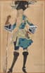 LEON BAKST (1866-1924)
Costume design for Le Prince Charmant for the Ballet 'La Belle au Bois Dormant' (Sleeping Beauty) - Sergei Diaghilev