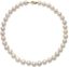 COLLIER DE PERLES DE RIVIÈRE AVEC FERMOIR EN OR 18K ET DIAMANTS