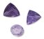 ENSEMBLE DE DIX AMÉTHYSTES ET QUATRE PIERRES ROSES