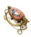 A bronze and porcelain casket "Easter egg". 
Russia, late XIX century.