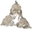 BELFIORE STERLING SILVER AND CRYSTAL VASE