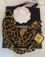 CHANEL PARIS CC 3 STRAND BLACK LEATHER
COIN CHAIN ADJUSTABLE BELT