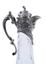 PAIR OF CARVED CRYSTAL WINE JUGS WITH FLORAL DECOR, CARTOUCHES AND ACANTHUS LEAVES
Workshop of Egor Kuzmich Cheryatov, Russia, 1908-1917.