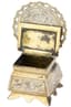 RUSSIAN SILVER-GILT SALT CELLAR SHAPED AS A THRONE
Maker's mark SK, 1899-1908