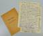 Baroness Maria Dmitrievna WRANGEL (1858 - 1944)
Handwritten letter, 10 May 1937. To Julia Sergeevna in Brussels. 2 pages in blue ink. Letter thanking for the condolence...