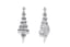 DIAMOND AND PLATINUM GIRANDOLES EARRINGS
