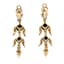 MAGERIT
18K YELLOW GOLD, DIAMOND AND BLACK ONYX PEARL EARRINGS