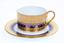 Faberge Imperial Heritage tea set
Fine contemporary original Limoges porcelain set of six gold encrusted and cobalt cups and saucers and one tea/coffee pot.