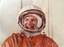 Yuri Gagarin (1934-1968) Gagarin dressed as an astronaut.