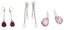 SWAROVSKI THREE PAIRS OF CRYSTAL DROP EARRINGS